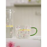 Sinsay Staklena šalica s cvjetnim motivom | shoptok.hr