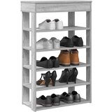 vidaXL Regal za čevlje siva sonoma 60x30x98 cm inženirski les | Shoptok.si