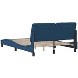  Posteljni okvir brez vzmetnice modra 120x200 cm tkanina, (21829106) | Shoptok.si