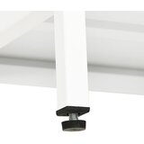 TV ormarić bijeli 105 x 35 x 52 cm od čelika i stakla | shoptok.hr