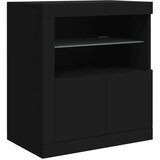  Komoda s LED svjetlima crna 162 x 37 x 67 cm | shoptok.hr