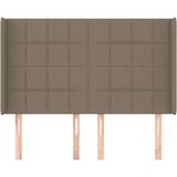  Vzglavje z ušesi taupe 147x16x118/128 cm blago, (20953821) | Shoptok.si