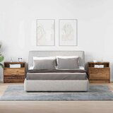 vidaXL Noćni ormarići s ladicom 2 kom staro drvo 51x31x47 cm | shoptok.hr