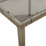  5-dijelni vrtni bistro set od poliratana s jastucima sivi | shoptok.hr
