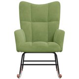  Stolica za ljuljanje svjetlozelena baršunasta | shoptok.hr