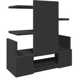  Organizator za pisalno mizo črn 49x20x52,5 cm inženirski les, (21413929) | Shoptok.si