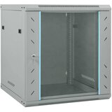 vidaXL Omara za omrežje s shranjevanjem Siva 60 x 45 x 65 cm Jeklo | Shoptok.si