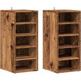 vidaXL Omarica za umivalnik 2 kosa starinski les 32x35x70 cm inž. les, (22013732) | Shoptok.si