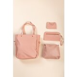Fenzy 4-Delni Komplet Torbic In Denarnice, Roza | Shoptok.si