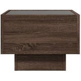  Bočni stolić LED boja hrasta 40 x 40 x 30 cm konstruirano drvo | shoptok.hr