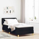  s opruga kutije s uzglavljem Crna 100 x 200 cm tkanina | shoptok.hr
