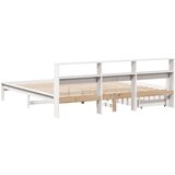 vidaXL Krevet s regalom z knjige bez madraca bijeli 180x200cm borovina Cijene