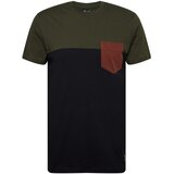 Iriedaily Majica karamel / oliva / črna | Shoptok.si