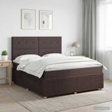  Boxspring krevet s madracem Tamno smeđa 180 x 200 cm Tkanina | shoptok.hr
