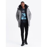 Ombre Outdoor long men's parka jacket - gray | Eponuda.ba