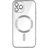 AVIZAR MagSafe ovitek za iPhone 12 Pro Silikonska zašcita kamere Outline Chrome srebrna, (20575097) Cene