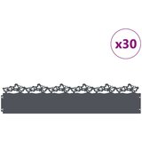 vidaXL Robniki za trato 30 pcs Antracit 103 x 0,05 x 22 cm Jeklo | Shoptok.si