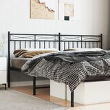 vidaXL Metalno uzglavlje crno 180 cm | shoptok.hr