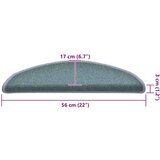 vidaXL Podloge za stopnice 30 kosov Modra 56x17x3 cm | Shoptok.si