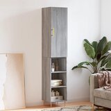 The Living Store Visoka omara siva sonoma 34,5x34x180 cm inženirski les - Visoka Omara, (21657674) | Shoptok.si