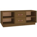 Maison Chic TV omarica - TV stojalo - Televizijska omarica medeno rjava 100x34x40 cm trdna borovina, (21700592) Cene