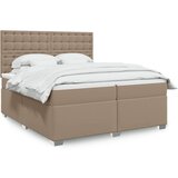  box spring s madracem cappuccino 200x200cm umjetna koža | shoptok.hr