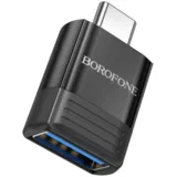 USB adapter BOROFONE BV18 Type-C male to USB female USB3.0 black