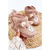 Boto Children's warm slippers with bear Pink Eberra | Shoptok.si