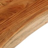 Stolna ploča 110x40x3,8 cm pravokutna od bagrema s živim rubom | shoptok.hr