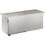  Vrtna posuda za sadnju s LED svjetlom 2 kom. Srebrna - Nehrđajući čelik 40 x 100 x 40 cm 2 | shoptok.hr
