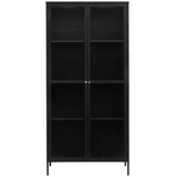 Unique Furniture Crna metalna vitrina 90x190 cm Bronco - cijene