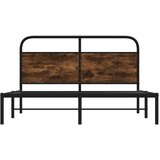 vidaXL Okvir kreveta bez madraca dimljena boja hrasta 120x200cm drveni | shoptok.hr