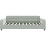  Dnevni krevet na razvlačenje svjetlosivi 90 x 190 cm baršunasti | shoptok.hr