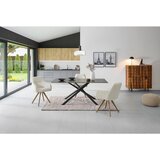 MID.YOU NASLANJAČ, les, kovina, tekstil bež | Shoptok.si