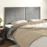 vidaXL Uzglavlje 4 kom svjetlosivi 90x5x78/88 cm baršunasti | shoptok.hr