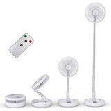 PRIMEVOLVE Teleskopski prenosni talni ventilator z daljinskim upravljanjem z 4 hitrostmi | Shoptok.si
