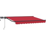  Ručni okvir tende s LED-ima Crvena 3 5 x 2 5 m - Crvena Antracit 3 5 x 2 5 m | shoptok.hr