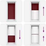  Plisirana roleta Bordeaux crvena 60x150 cm Širina tkanine | shoptok.hr