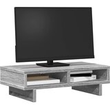  Stalak za monitor siva boja hrasta 50x27x15cm konstruirano drvo | shoptok.hr