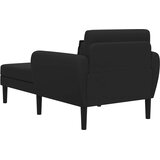 Šezlong Crna Zrnasti baršun | shoptok.hr