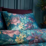 Catherine Lansfield Plavozelena posteljina za bračni krevet/za produženi krevet od samta 230x220 cm Bridgerton Romantic Floral – | shoptok.hr