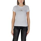 Calvin Klein Jeans Majice s kratkimi rokavi GRADIENT CK TEE J20J224982 Bela Cene