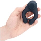 Loveline vibracijski obroček za penis s stimulacijo klitorisa (siv) | Shoptok.si