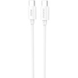  Kabel za polnjenje Dudao L4C USB - C / USB - C 60W 1,2m - Bela KP41380 Cene
