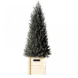 Novogodišnja jelka u saksiji deco wood sa sijalicama 90cm