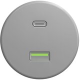  Reblig - Retro USB utičnica A+C bez okvira siva | Eponuda.com