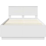  Okvir za krevet Bijelo 135 x 190 cm Konstruirano drvo - Bijelo 135 x 190 cm | shoptok.hr