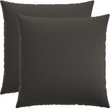  Presvlaka za jastuk 2 kom. HEERLEN Tamnosiva 80 x 80 cm Tkanina | shoptok.hr