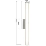  LED kupatilsko osvetljenje za ogledala LINEA LED/12W/230V 3000/4000/6000K IP44 61 cm mat hrom | Eponuda.com