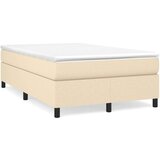  Box spring postelja z vzmetnico krem 120x200 cm blago, (20724096) | Shoptok.si